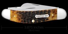 Case XX Knives Sowbelly Stockman Jig Burnt Amber Bone 51393 Carbon Steel Knife Case XX Knives Sowbelly Stockman Jig Burnt Amber Bone 51393 Carbon Steel Knife