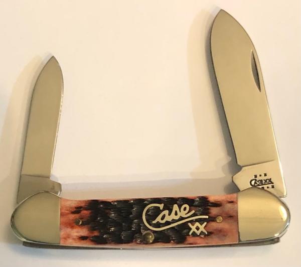 New Without Box Case Silver Script Canoe #2 New Without Box Case Silver Script Canoe #2