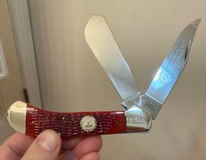 1999-2000 Case XX *VARIANT* Jumbo Saddle Horn w/Red Bone Jig Handles&Ser.# See info in pics@Variants