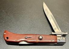 Italian-Style "Roma" 9" Swing-Guard Lockback Knife, Cocobolo Wood Scales Italian-Style "Roma" 9" Swing-Guard Lockback Knife, Cocobolo Wood Scales