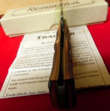 REMINGTON USA R1306 BULLET LOCKBACK KNIFE TRACKER IN BOX MINT WITH PAPERS REMINGTON USA R1306 BULLET LOCKBACK KNIFE TRACKER IN BOX MINT WITH PAPERS