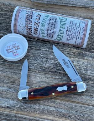 GEC NORTHFIELD ** 661225 AMBER WORM GROOVE INDIA BONE SATIN LIL' COWBOY