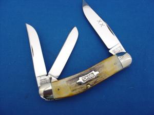 Case Classic 53039 Stag Handle Factory Sample Sowbelly Whittler Knife 1 of 5