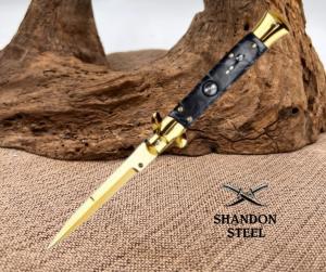 Gold Blade Automatic Stiletto Knife IS9GBK