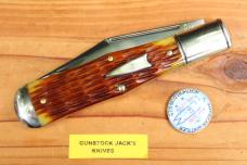 GEC Northfield 976119 American Whittler SFO Allegheny pattern - Antique Yellow Peach Seed Bone GEC Northfield 976119 American Whittler SFO Allegheny pattern - Antique Yellow Peach Seed Bone