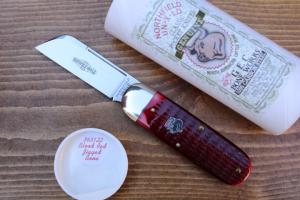 GEC Northfield 363122 Toenail Clipper - Blood Red Jigged Bone 