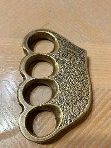 Handmade American brass knuckles made by Terry Shanks Handmade American brass knuckles made by Terry Shanks
