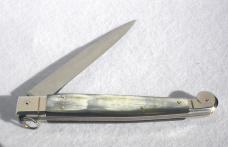 AGA CAMPOLIN 12" SICILIANO FIGHTING KNIFE RING PULL BEAUTIFUL HORN SCALES - 4 MM BLADE N/S BOLSTERS AGA CAMPOLIN 12" SICILIANO FIGHTING KNIFE RING PULL BEAUTIFUL HORN SCALES - 4 MM BLADE N/S BOLSTERS