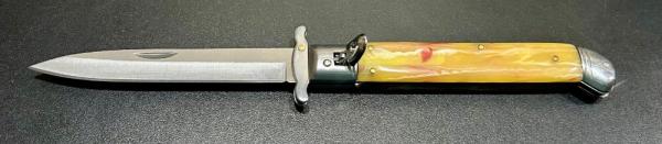 Italian-Style 11” Swing-Guard Leverlock Stiletto Italian-Style 11” Swing-Guard Leverlock Stiletto