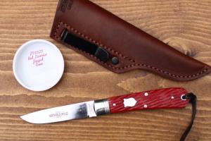 GEC Northfield P74525 "Stingray" -  Red Licorice Jigged Bone - practical fixed blade