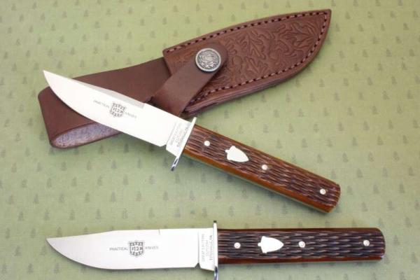 Great Eastern Cutlery H10125 "Hunter" - Antique Yellow Jigged Bone - fixed blade Great Eastern Cutlery H10125 "Hunter" - Antique Yellow Jigged Bone - fixed blade