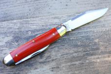 Great Eastern Cutlery GEC Tidioute 661225 - Ember Orange Linen Micarta covers Great Eastern Cutlery GEC Tidioute 661225 - Ember Orange Linen Micarta covers