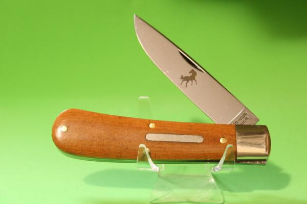 Great Eastern Cutlery GEC Tidioute 745125 "Mustang" - Tan Linen Micarta Great Eastern Cutlery GEC Tidioute 745125 "Mustang" - Tan Linen Micarta