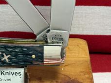 CASE XX USA 2003 TRAPPER 6254 SS MIDNIGHT PURPLE BONE HANDLES, SILVER SCRIPT TESTED XX CASE XX USA 2003 TRAPPER 6254 SS MIDNIGHT PURPLE BONE HANDLES, SILVER SCRIPT TESTED XX