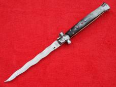 New R. Beltrame 13" Italian Stiletto Brazilian-Horn Handles- SS Kriss grind Blade II New R. Beltrame 13" Italian Stiletto Brazilian-Horn Handles- SS Kriss grind Blade II