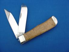 Case Classic 1223 Curly Maple Wood Handle Case Zipper Trapper Knife Case Classic 1223 Curly Maple Wood Handle Case Zipper Trapper Knife