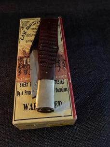1990 CASE CLASSICS 61050 BROWN ROGERS BONE BIG COKE BOTTLE 1/1000 WITH 1990 CASE CLASSICS 61050 BROWN ROGERS BONE BIG COKE BOTTLE 1/1000 WITH