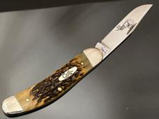 Rare Case XX 2002 Single Blade Sowbelly 1st Run XX Antique Bone Knife 61139 TB SS Unsharpened Scarce Rare Case XX 2002 Single Blade Sowbelly 1st Run XX Antique Bone Knife 61139 TB SS Unsharpened Scarce