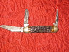 ROBESON 3 Blade Stock Knife Mastercraft Bone scales #633649 ROBESON 3 Blade Stock Knife Mastercraft Bone scales #633649