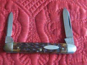ROBESON small 2 blade pen knife w/bone scales Pattern no. 62264