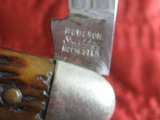 ROBESON small 2 blade pen knife w/bone scales Pattern no. 62264 ROBESON small 2 blade pen knife w/bone scales Pattern no. 62264