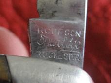 ROBESON 2 blade pen knife with jigged bone scales. Pattern no. 623421