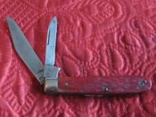 ROBESON 2bl Jack Knife with red bone scales. Pattern no. 622026 ROBESON 2bl Jack Knife with red bone scales. Pattern no. 622026