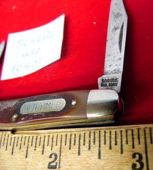 SCHRADE USA VINTAGE 104OT 2- 3-4" DELRIN FROM STORAGE PRE-OWNED COLLECTIBLE