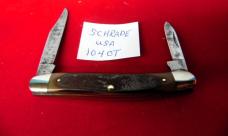 SCHRADE USA VINTAGE 104OT 2- 3-4" DELRIN FROM STORAGE PRE-OWNED COLLECTIBLE SCHRADE USA VINTAGE 104OT 2- 3-4" DELRIN FROM STORAGE PRE-OWNED COLLECTIBLE