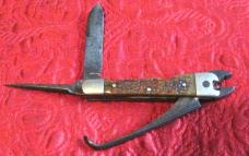 Barnett Plier knife w/bone scales Barnett Plier knife w/bone scales