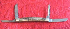 Kissing Crane (German made) 4 bl Congress with STAG scales. NICE