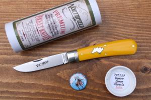 Great Eastern Cutlery GEC Northfield 745125 "Mustang" - Yellow Linen Micarta SATIN