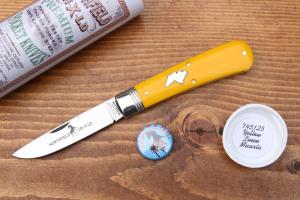 Great Eastern Cutlery GEC Northfield 745125 "Mustang" - Yellow Linen Micarta 