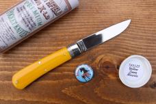Great Eastern Cutlery GEC Northfield 745125 "Mustang" - Yellow Linen Micarta Great Eastern Cutlery GEC Northfield 745125 "Mustang" - Yellow Linen Micarta