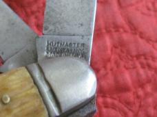KUTMASTER 3 bl stock knife w/bone scales. 3/78" closed KUTMASTER 3 bl stock knife w/bone scales. 3/78" closed