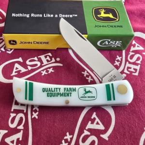 2025 Case John Deere Sod Buster Jr 4137 SS. Beautiful Smooth White Synthetic handles. NIB