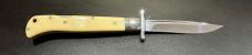 Italian-Style "Roma" 11" Swing-Guard Lockback Knife, Faux Ivory Scales Italian-Style "Roma" 11" Swing-Guard Lockback Knife, Faux Ivory Scales