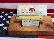 CASE XX USA 2001 DR KNIFE 3185 CV YELLOW COMPOSITION HANDLES CASE XX USA 2001 DR KNIFE 3185 CV YELLOW COMPOSITION HANDLES