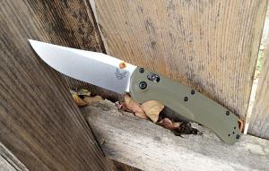 Benchmade Taggedout - 15536 AXIS Lock Folding Knife OD Green G-10 Handle S45VN Blade - New