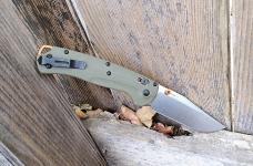 Benchmade Taggedout - 15536 AXIS Lock Folding Knife OD Green G-10 Handle S45VN Blade - New Benchmade Taggedout - 15536 AXIS Lock Folding Knife OD Green G-10 Handle S45VN Blade - New