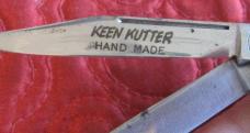 KEEN KUTTER Tiny stock knife w/yellow scales...UNSHARPENED KEEN KUTTER Tiny stock knife w/yellow scales...UNSHARPENED