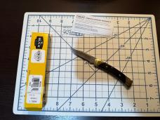Buck 055 folding pocket knife ebony wood handle Buck 055 folding pocket knife ebony wood handle