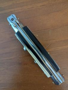 18CM-7 INCH PICKLOCK MADE IN MANIAGO ITALY BAYONET STILETTO IN UNUSUALLY COLORFUL BRAZILIAN HORN 18CM-7 INCH PICKLOCK MADE IN MANIAGO ITALY BAYONET STILETTO IN UNUSUALLY COLORFUL BRAZILIAN HORN