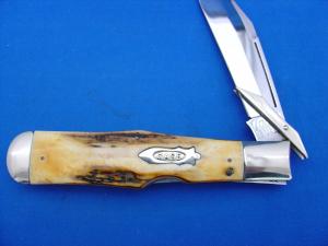 Case Classic 1050L Stag Handle Swing Guard Lockback Knife 1 of 186