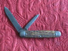 ULSTER 2 blade Jack knife w/peach seed jigged bone scales ULSTER 2 blade Jack knife w/peach seed jigged bone scales