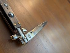 18CM-7 INCH PICKLOCK MADE IN MANIAGO ITALY BAYONET STILETTO IN BRAZILIAN HORN 18CM-7 INCH PICKLOCK MADE IN MANIAGO ITALY BAYONET STILETTO IN BRAZILIAN HORN