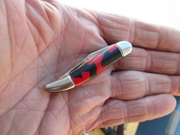 VTG Hammer Brand IMPERIAL USA Small Tickler Toothpick Fish Knife RED/Black VTG Hammer Brand IMPERIAL USA Small Tickler Toothpick Fish Knife RED/Black