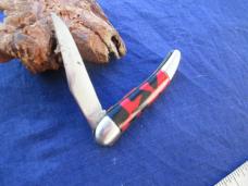 VTG Hammer Brand IMPERIAL USA Small Tickler Toothpick Fish Knife RED/Black VTG Hammer Brand IMPERIAL USA Small Tickler Toothpick Fish Knife RED/Black