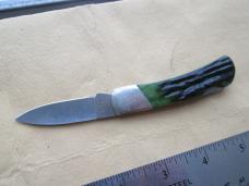 VTG REMINGTON USA R-53 Green Jigged Bone Lockback Knife VTG REMINGTON USA R-53 Green Jigged Bone Lockback Knife
