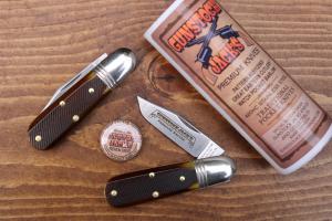 Great Eastern Cutlery SFO 251125SS "Watch Pocket Barlow"- Antique Yellow Saw Cut Bone